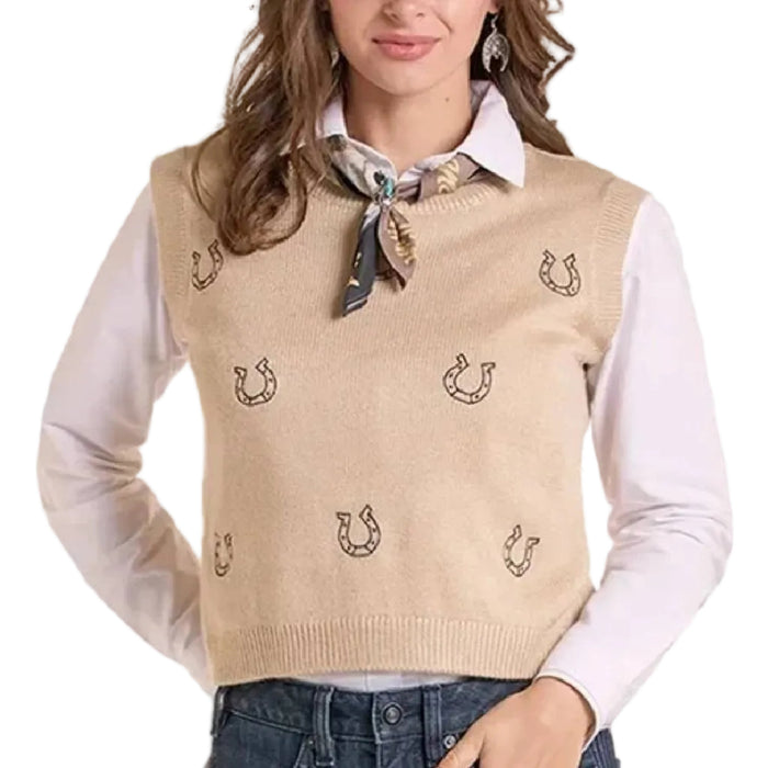 Panhandle Slim Women's Horseshoe Sweater Vest