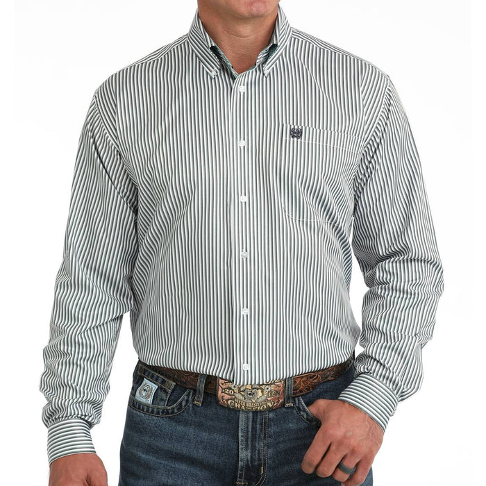 Cinch Men's Stripe Button Down Shirt