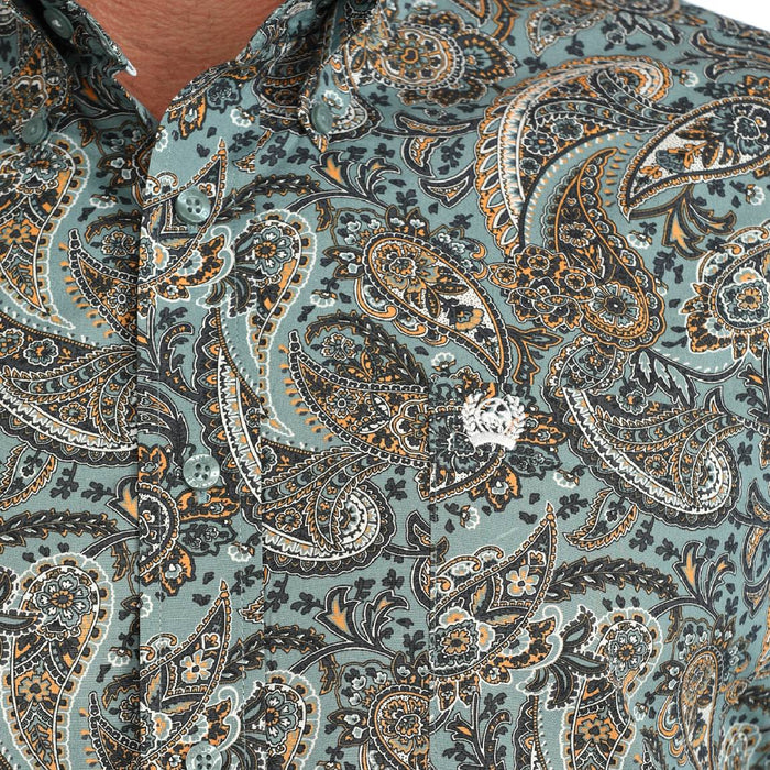 Cinch Men's Paisley Print Button Down Shirt