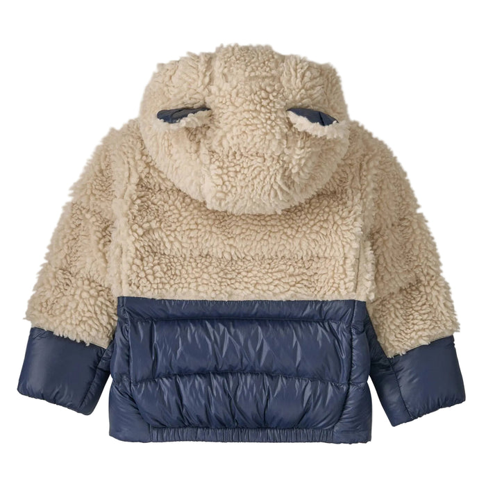 Patagonia Toddler Boy's Hi Loft Furry Friends Jacket - New Navy w/Dark Natural
