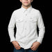Ferrell Brand Boy's White Core Snap Shirt KIDS - Boys - Clothing - Shirts - Long Sleeve Shirts Ferrell Brand