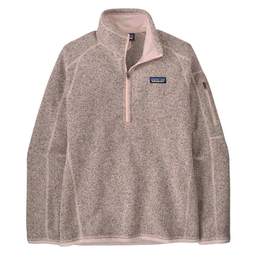 Patagonia Women's Better Sweater 1/4 Zip Pullover - Pink Frost WOMEN - Clothing - Pullovers & Hoodies Patagonia