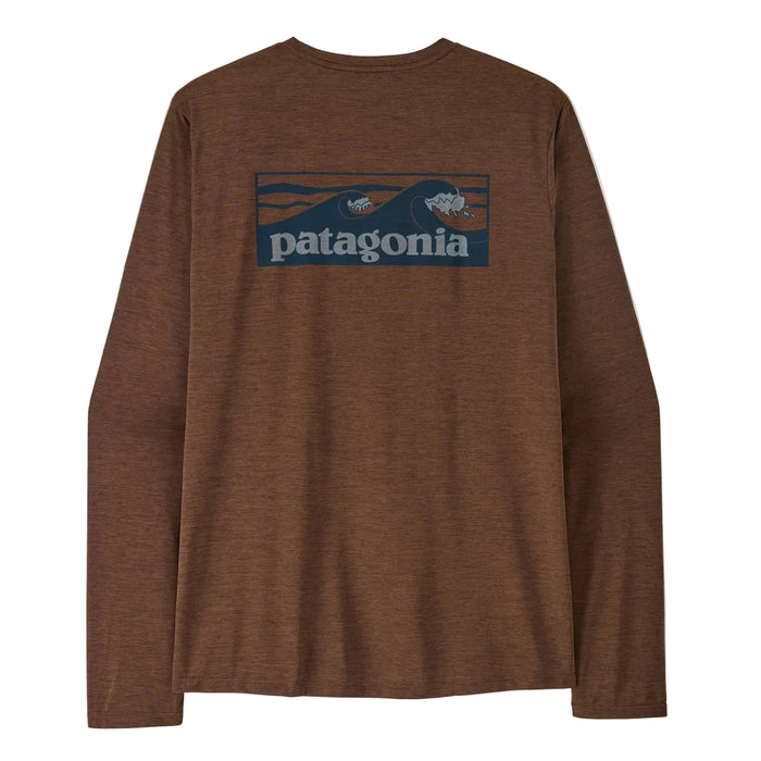Patagonia Men's Cap Cool Daily Boardshort Logo Shirt - Berm Brown