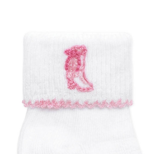 Baby Pink Cowboy Boot Embroidered Socks KIDS - Baby - Baby Girl Clothing Magnolia Baby