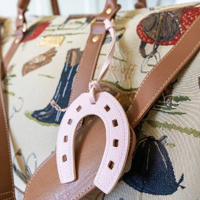 Pink Lucky Horseshoe Bag Charm