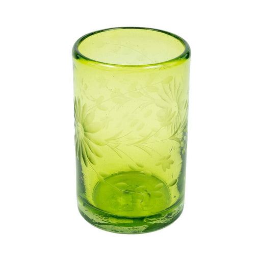 Crystal Juice Glass - Green HOME & GIFTS - Tabletop + Kitchen - Drinkware + Glassware Rose Ann Hall Designs