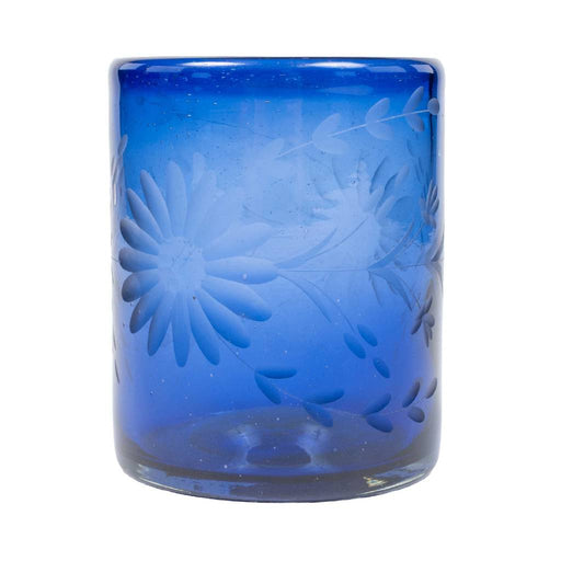 Crystal Old Fashion Glass - French Blue HOME & GIFTS - Tabletop + Kitchen - Drinkware + Glassware Rose Ann Hall Designs