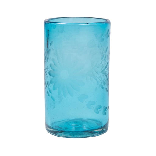 Crystal Juice Glass - Aqua HOME & GIFTS - Tabletop + Kitchen - Drinkware + Glassware Rose Ann Hall Designs