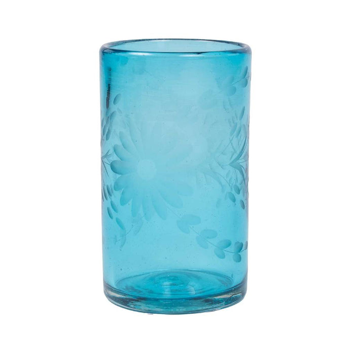 Crystal Juice Glass - Aqua