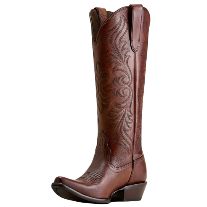 Ariat Women's Snip Toe Calera Whiskey Brown Tall Western Boot