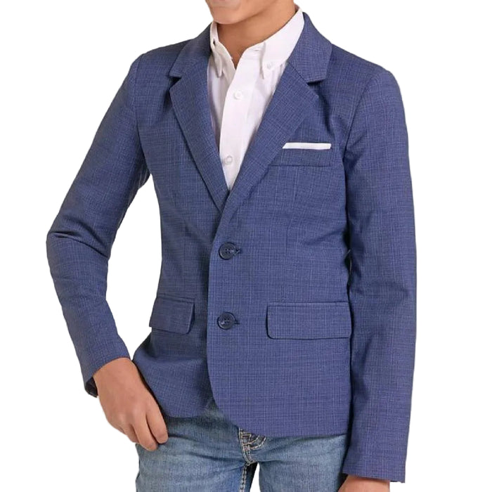 Rock & Roll Denim Boy's Plaid Woven Sport Coat