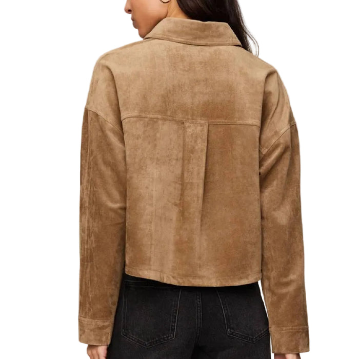 Z Supply All Day Cropped Suede Jacket