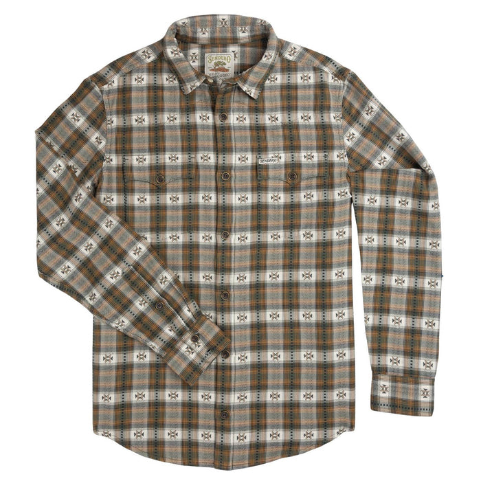Sendero Provisions Durango Flannel Button Down Shirt - Agua Dulce Laurel
