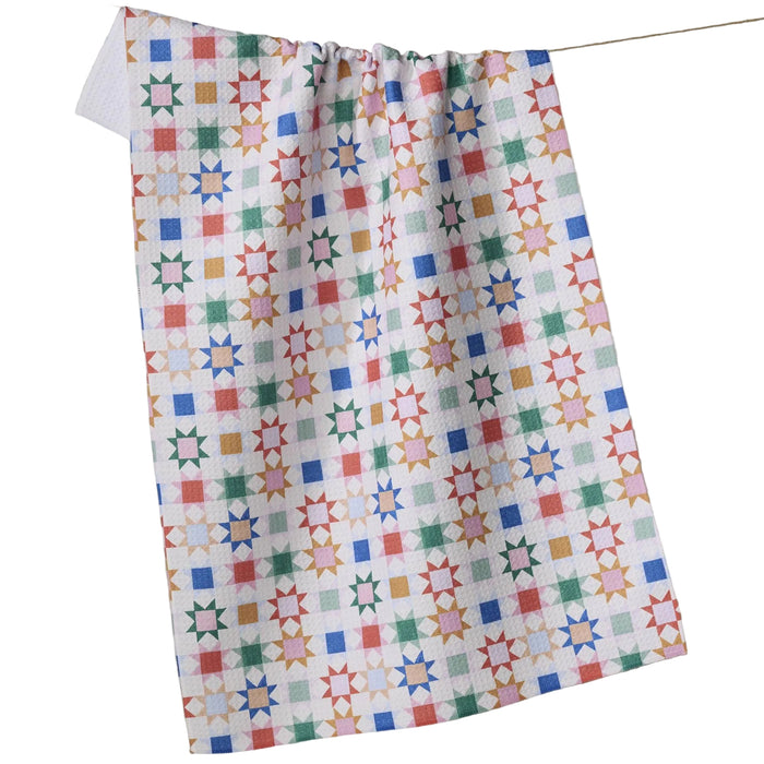 Geometry Patchwork Picnic Tea Towel