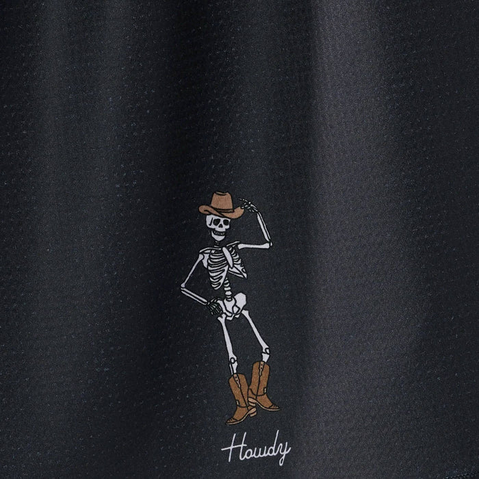 Geometry Howdy Cassondra Tea Towel - Black