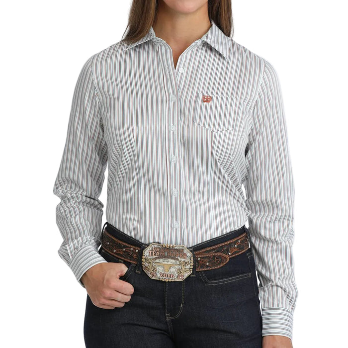 Cinch Women's Stripe Button Down Shirt
