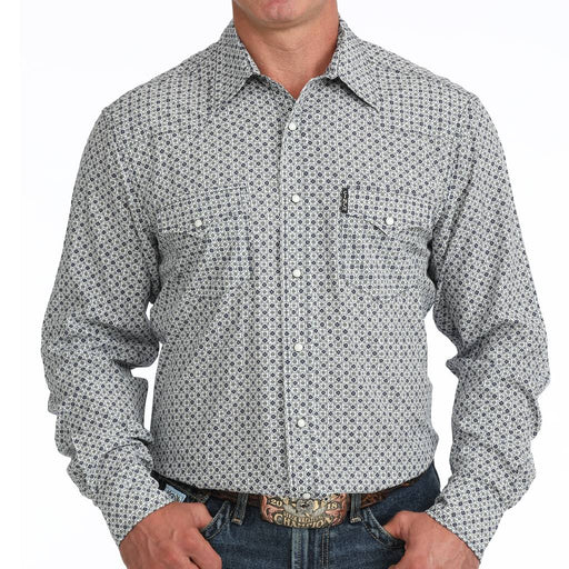 Cinch Men's Arenaflex Geo Print Pearl Snap Shirt MEN - Clothing - Shirts - Long Sleeve Cinch