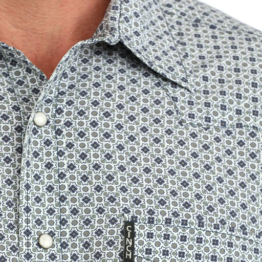 Cinch Men's Arenaflex Geo Print Pearl Snap Shirt MEN - Clothing - Shirts - Long Sleeve Cinch