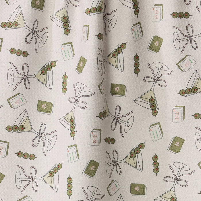 Geometry Martini Tiles Tea Towel