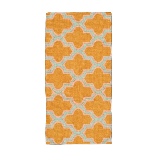 Geometry Mustard Ogee Bar Towel HOME & GIFTS - Tabletop + Kitchen - Kitchen Decor Geometry