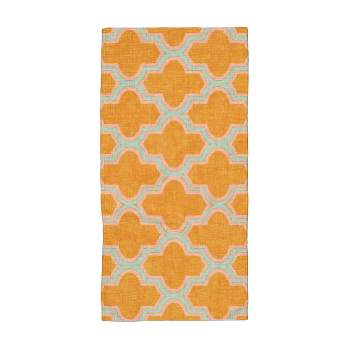 Geometry Mustard Ogee Bar Towel