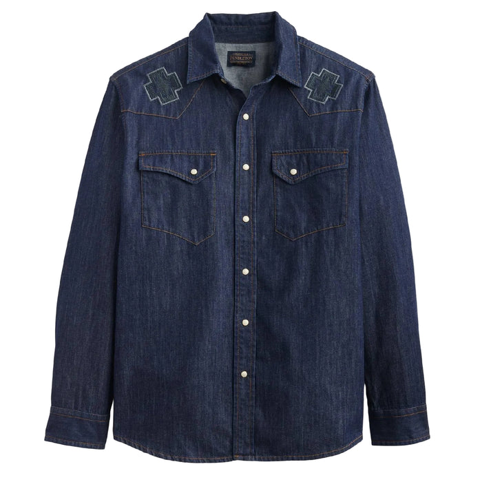 Pendleton Men's Rodeo Embroidered Gambler Snap Shirt