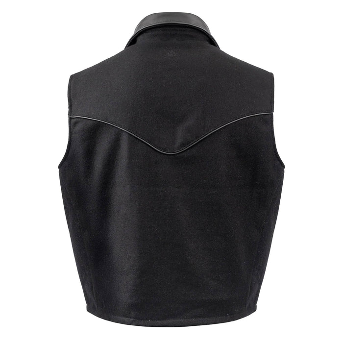 STS Ranchwear Men's Lariat Black Wool Vest