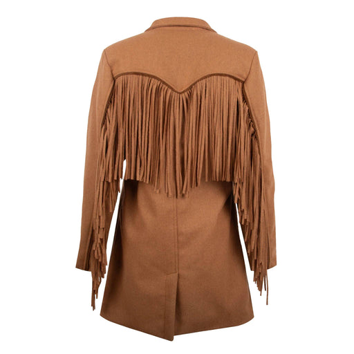 STS Ranchwear Women's Hattie Chestnut Fringe Wool Coat WOMEN - Clothing - Outerwear - Jackets STS Ranchwear