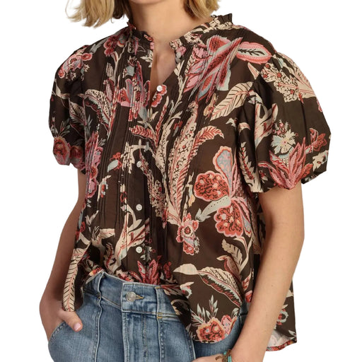 Dylan Isabella Floral Top WOMEN - Clothing - Tops - Short Sleeved Dylan
