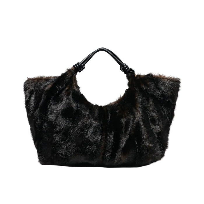 Dolce Vita Lilee Espresso Faux Fur Tote Bag
