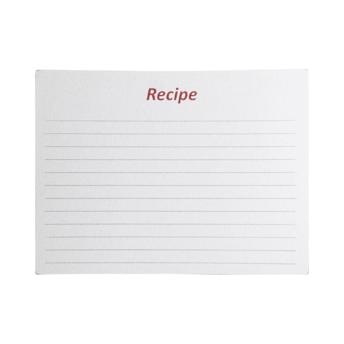 Etched Stainless Steel Recipe Box with 36 Cards