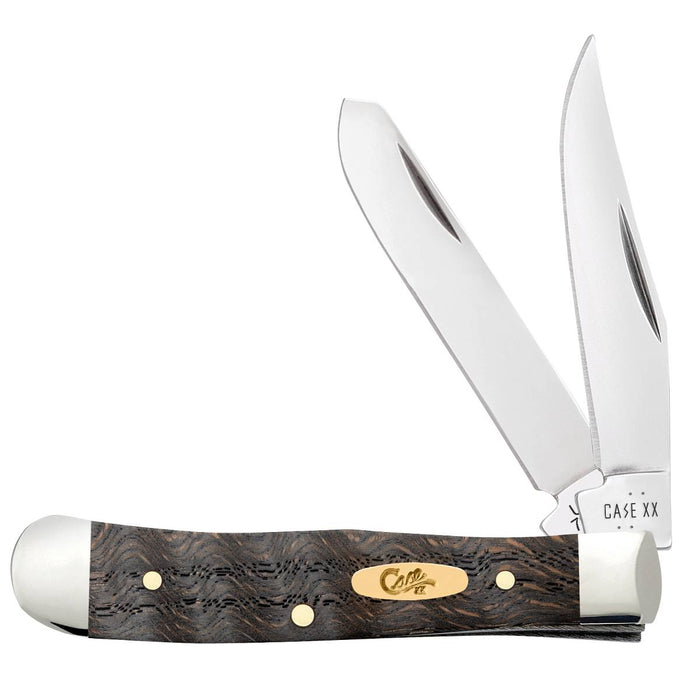 Case Black Curly Oak Wood - Smooth Tiny Trapper