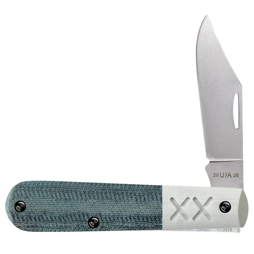 Case Smooth Blue Denim Canvas Laminate Crossroads XR Barlow Knives W.R. Case