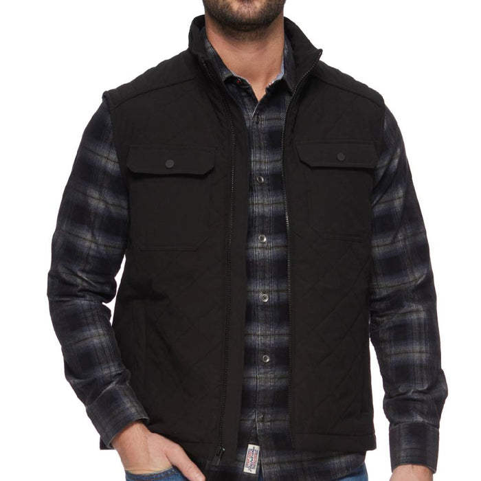 Flag & Anthem Men's Chapin Quilted Black Vest