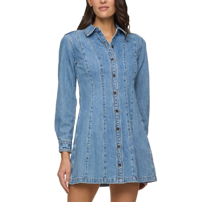 Flag & Anthem Women's Bloomfield Seamed Stretch Denim Dress