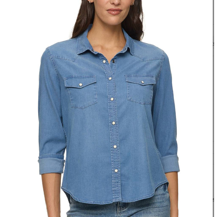 Flag & Anthem Women's Magnolia Western Chambray Top