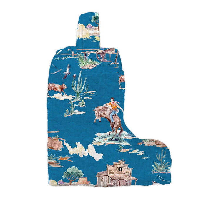 Retro Cowboy Peacock Baby Boot Bag