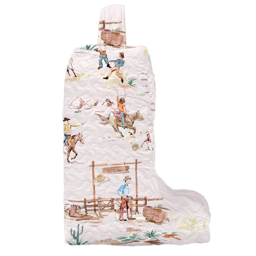 Retro Cowboy Pink Quilted Tall Boot Bag ACCESSORIES - Luggage & Travel Ida Mae Home