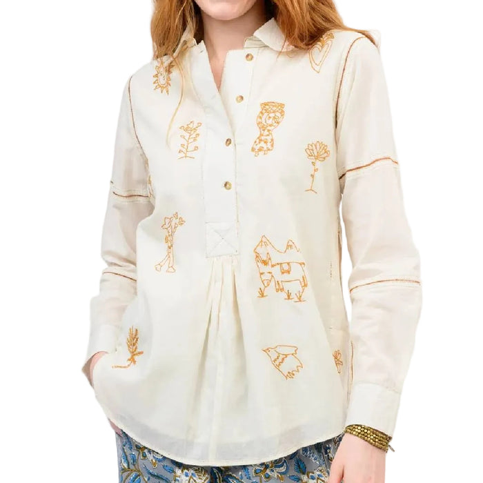 Sister Mary Milagro Ivory Top WOMEN - Clothing - Tops - Long Sleeved Sister Mary