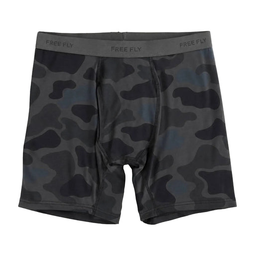 Free Fly Men's Bamboo Motion Vintage Camo Black Boxer Brief MEN - Clothing - Underwear, Socks & Loungewear Free Fly Apparel