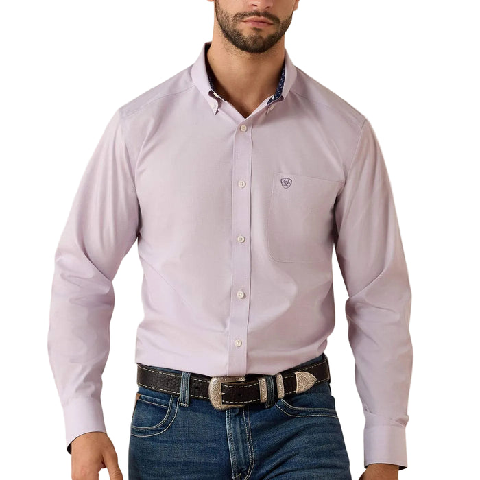 Ariat Men's Solid Pinpoint Oxford Button Down Shirt