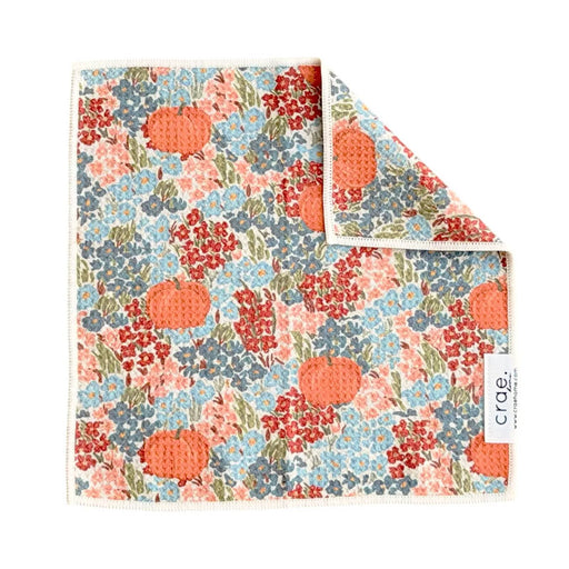 Double Sided Washcloth - Pretty Pickins Pumpkin Floral HOME & GIFTS - Tabletop + Kitchen - Kitchen Decor Crae Home