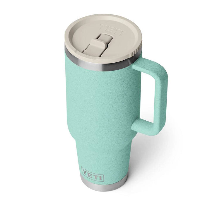 Yeti Rambler 40oz Straw Lid Travel Mug - Color Blocked Sea Stone