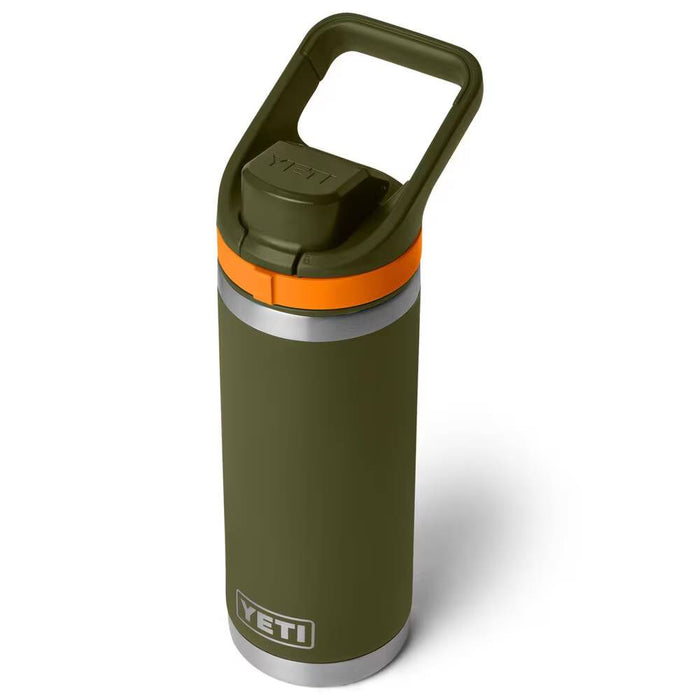Yeti Rambler 18oz Flip Chug Bottle - Olive/King Crab Orange HOME & GIFTS - Yeti Yeti