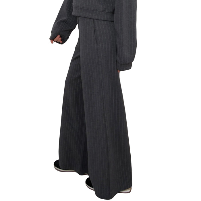 Phoebe Striped Pant Charcoal