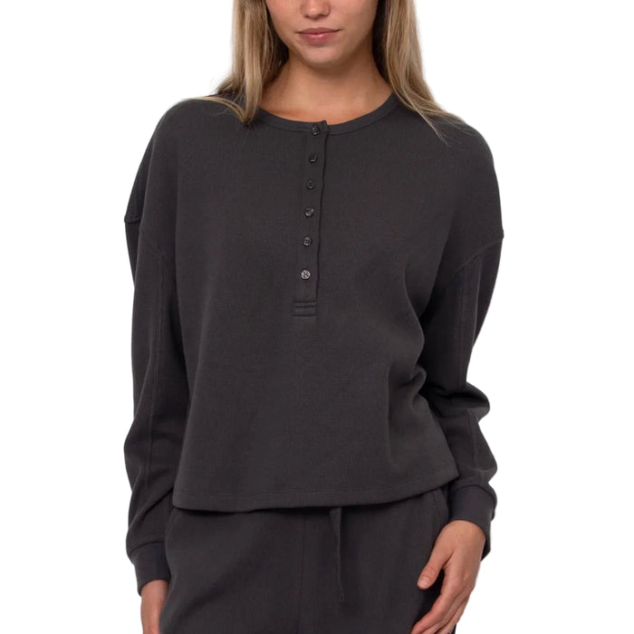 Women's Henry Waffle Henley Shirt