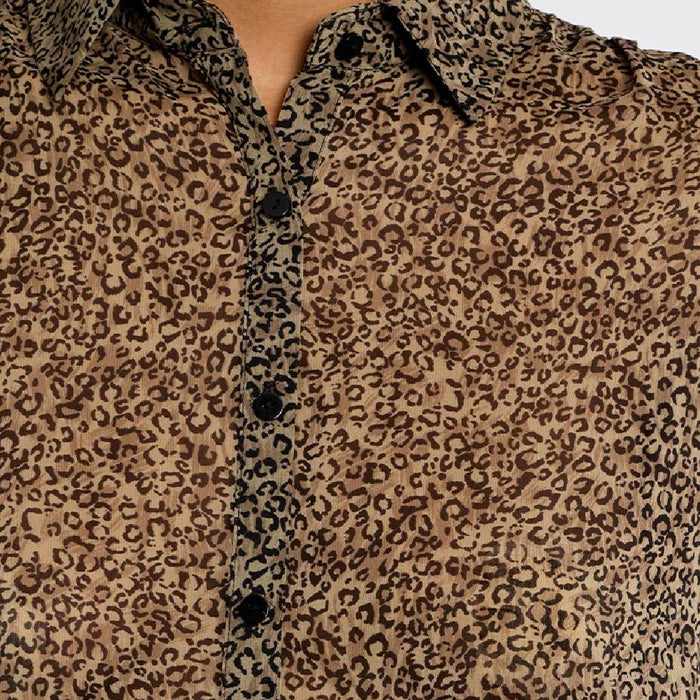 Women's Leopard Print Top