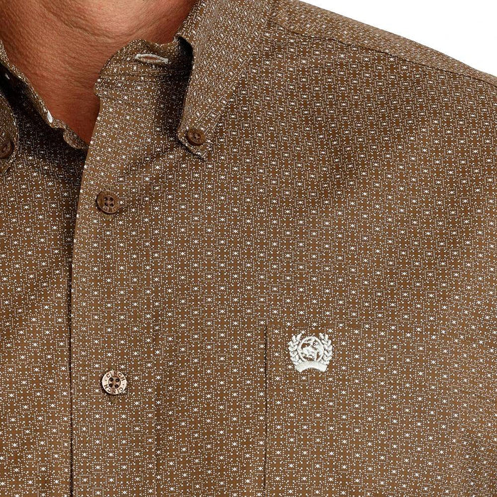 Cinch Men's Geo Print Button Shirt