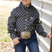 Cinch Boy's Geo Print Button Shirt KIDS - Boys - Clothing - Shirts - Long Sleeve Shirts Cinch