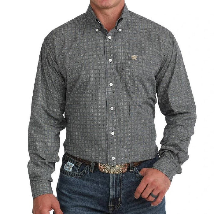 Cinch Men's Geo Print Button Shirt